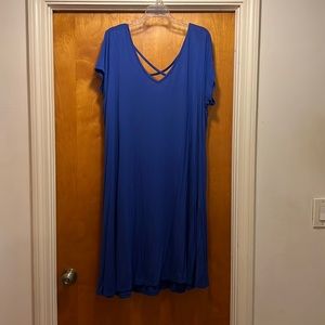 Lane Bryant blue casual dress